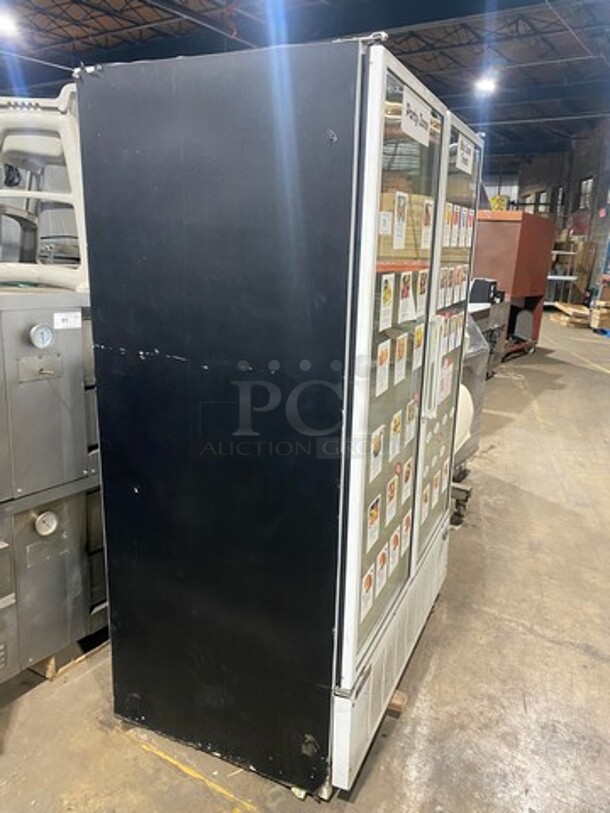 Master Bilt Commercial 2 Door Reach In Freezer Merchandiser! With View Through Doors! Poly Coated Racks! Model: BLG48HD SN: JU463604! 115V 60HZ 1 Phase! - Image 2 of 9