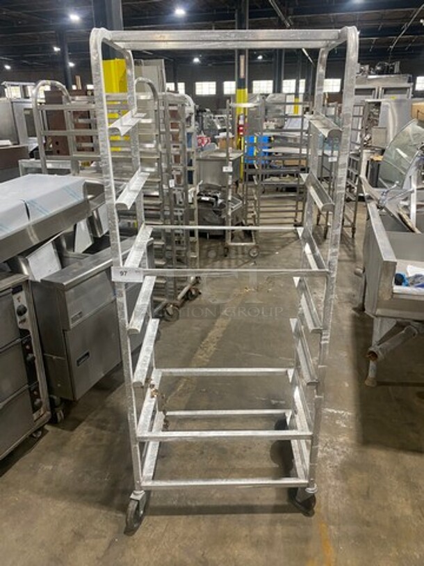 Channel Metal Commercial Pan Transport Rack! On Casters! - Image 1 of 6