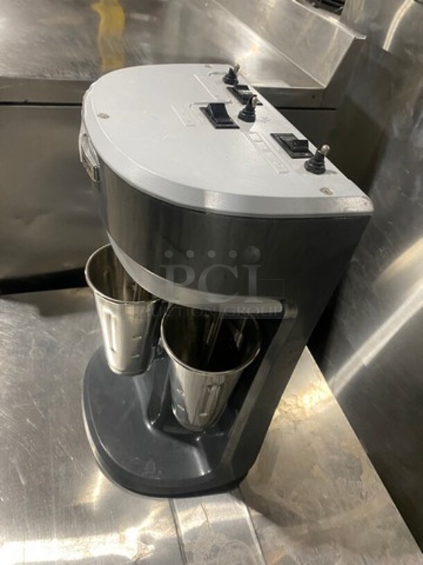Hamilton Beach Commercial Countertop Professional 3 Spout Beverage/ Milkshake Mixer! Model: HMD400 SN: J2971L00290 120V - Image 3 of 10
