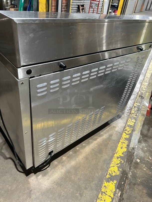 Continental Commercial Refrigerated Sandwich Prep Table! With Commercial Cutting Board! With 2 Door Underneath Storage Space! All Stainless Steel! - Image 9 of 9