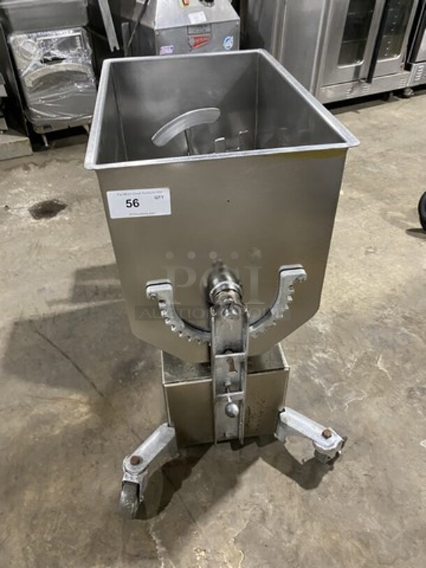 Butcher Boy All Stainless Steel Flor Style Meat Mixer/Tumbler! Model 150F Serial 3743! 1 Phase! On Casters! 