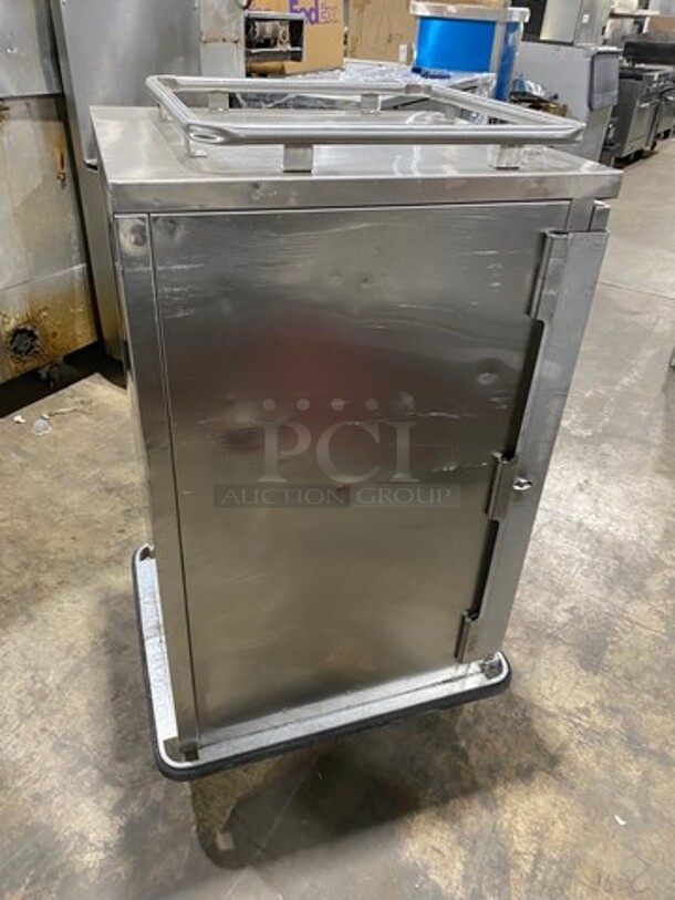 Jones Zylon Commercial Single Door Dry Food Transport Cart! All Stainless Steel! On Casters! Model: ETCUA7 SN: 133831102 - Image 3 of 7