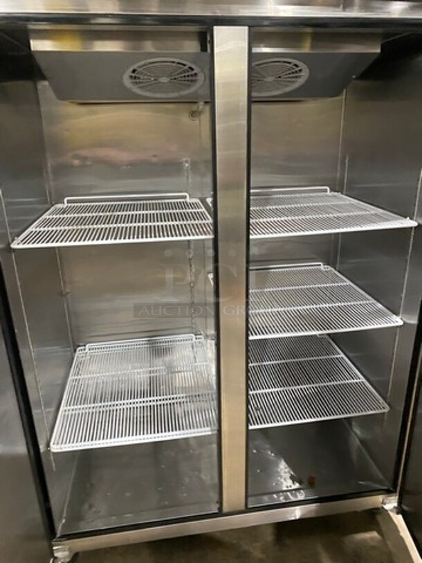 2015 Atosa Commercial 2 Door Reach In Freezer! With Poly Coated Racks! All Stainless Steel! On Casters! Model: MBF8002 SN: MBF8002150603C4039 115V 60HZ 1 Phase - Image 5 of 10