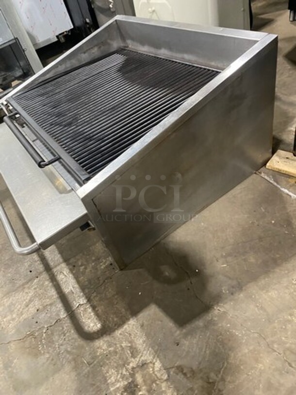 MagiKitch'n Commercial Countertop Natural Gas Powered Char Broiler Grill! With Back And Side Splashes! All Stainless Steel! - Image 3 of 7