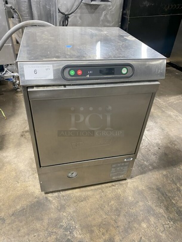 Nice! Hobart Heavy Duty Commercial HIGH TEMP Under The Counter Dishwasher! Model LXIH Serial 231074612! 120/208/240 1 Phase! Working When Removed! 