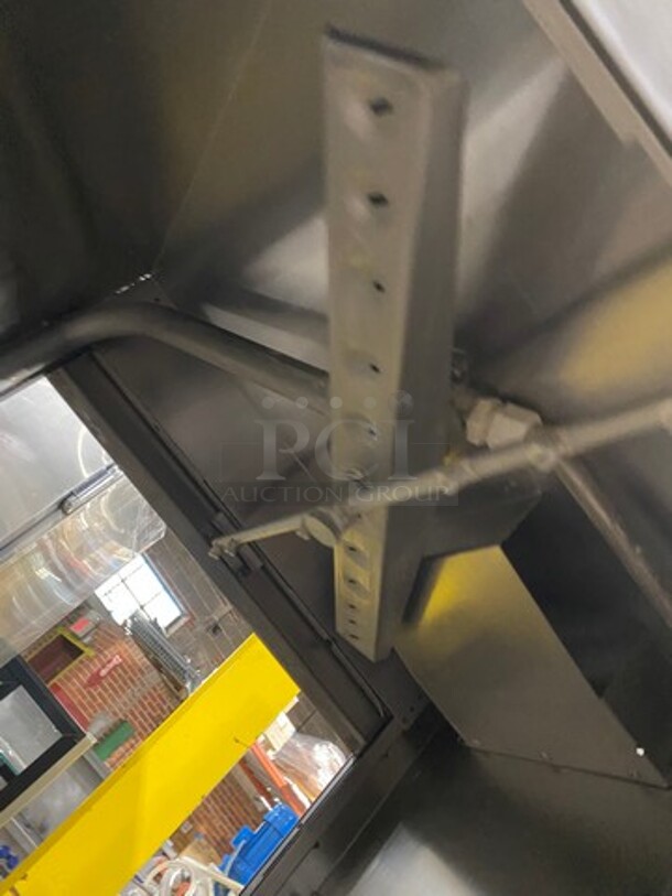 Champion Commercial Pass-Through Dishwasher Machine! All Stainless Steel! On Legs! With Right Side Dishwasher Table! With Back And One Side Splash! Model: DHBT SN: D11038937 208/240V 60HZ 3 Phase - Image 6 of 10