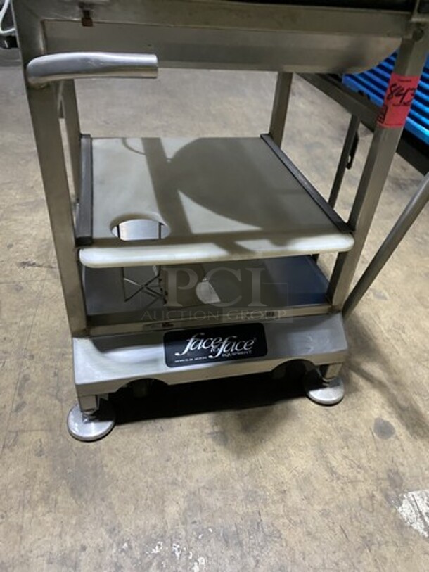 2010 Bizerba SE12 Deli Meat Slicer! On Bizerba Slicer Stand/Cart! Model SE12 Serial 30001590! 120V 1 Phase! Stand Has Casters!  - Image 9 of 11