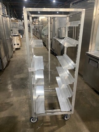 Channel Metal Commercial Pan Transport Rack! Model AUR12 Serial 835384004067! On Casters!

