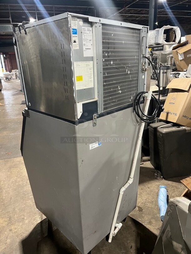LATE MODEL Scotsman Prodigy Commercial AIR-COOLED Ice Making Machine! With Ice Bin! All Stainless Steel! Model C0530MA1D Serial 16021320011071! 115V 1Phase! On Legs! - Image 5 of 10