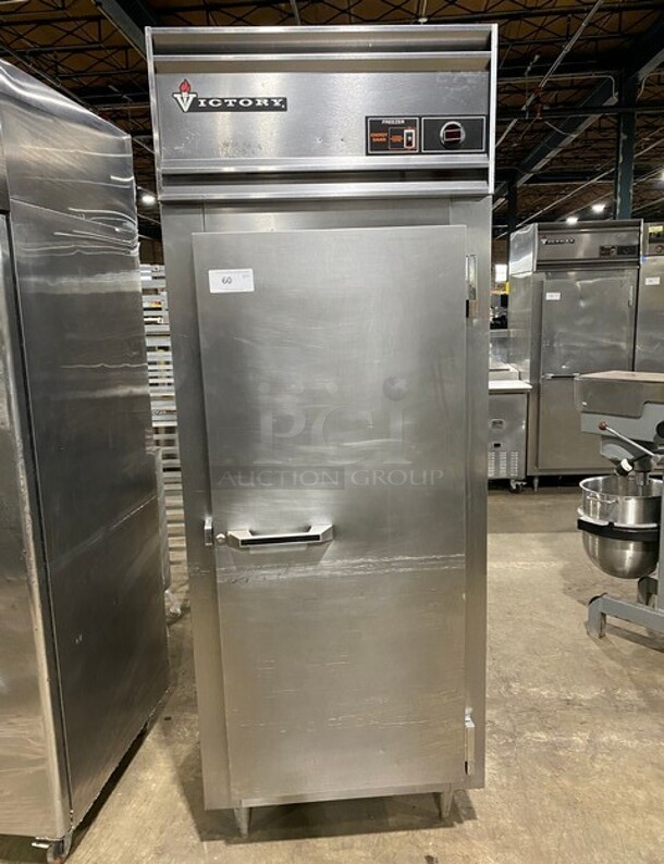 Victory Commercial Single Door Reach In Freezer! All Stainless Steel! Model: FS1DS7EW SN:D0746879 115V 1 Phase! On Legs! 115V 1PH  - Image 1 of 9