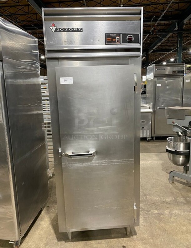 Victory Commercial Single Door Reach In Freezer! All Stainless Steel! Model: FS1DS7EW SN:D0746879 115V 1 Phase! On Legs! 115V 1PH 