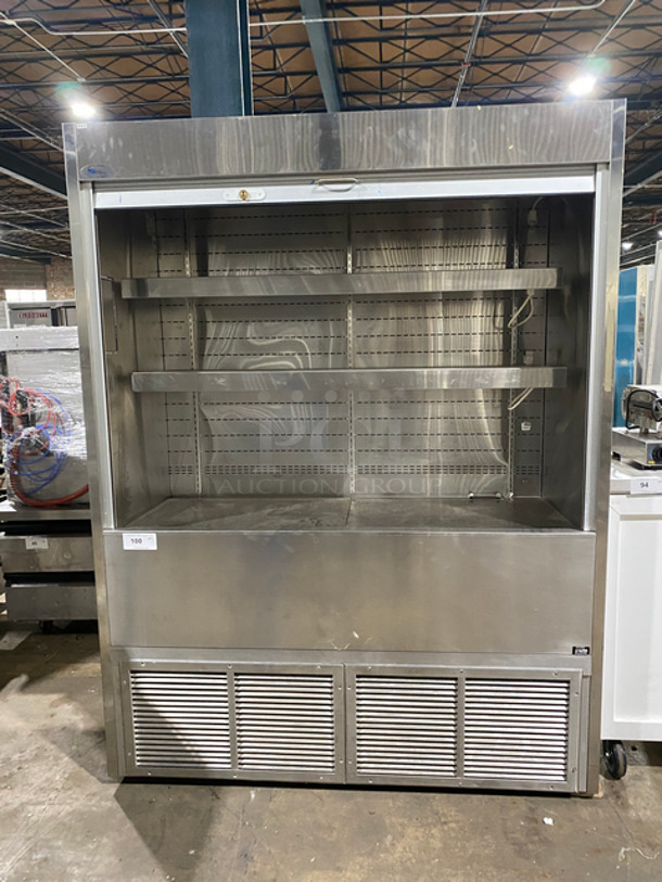 WOW! RPI Commercial Refrigerated Open Grab-N-Go Case Merchandiser! With Front Cover! All Stainless Steel! Model: SCAS60RII SN: 07073660 115/208/230 60HZ 1 Phase