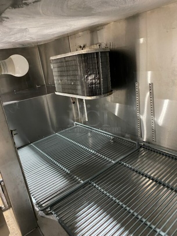 Leader Commercial 3 Door Under The Counter/ Work Top Cooler! With Poly Coated Racks! All Stainless Steel! On Legs! Model: LB72 SN: P1080724 115V 60HZ 1 Phase - Image 6 of 7