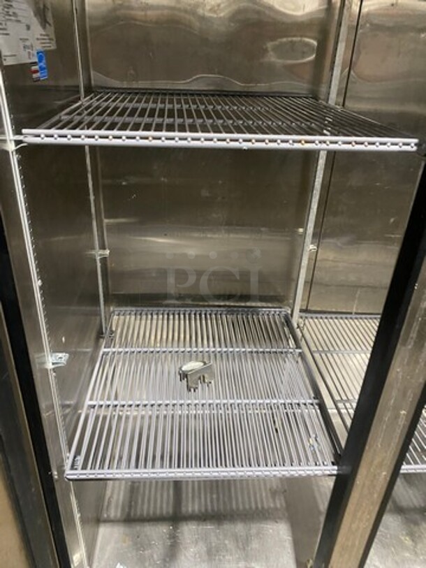 True Commercial 2 Door Reach In Cooler! With Poly Coated Racks! All Stainless Steel! WORKING WHEN REMOVED! Model: TS43 SN: 8773034 115V 60HZ 1 Phase - Image 6 of 10