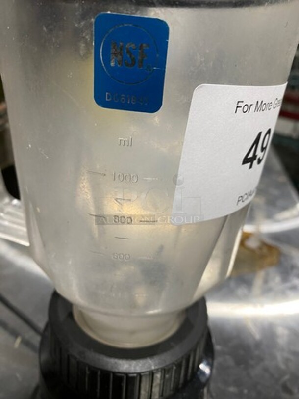 Waring Commercial Countertop Bar Blender! With 48 OZ Pitcher And Lid! - Image 5 of 7