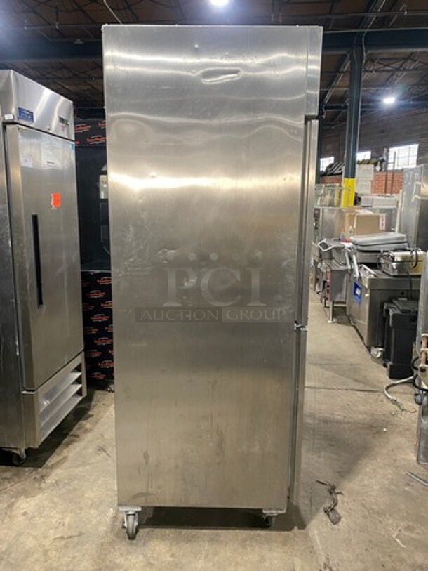 Liebherr Commercial Split Door Reach-In Freezer! Solid Stainless Steel! On Casters! Working When Removed!  Model: GFT21S2HC SN: 852253746 115V - Image 3 of 9