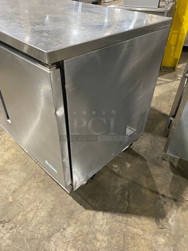 Edesa Commercial 2 Door Lowboy/Worktop Cooler! With Poly Coated Racks! All Stainless Steel! On Casters! Model: EDUR48 SN: 11020131M 115V 60HZ 1 Phase - Image 2 of 7
