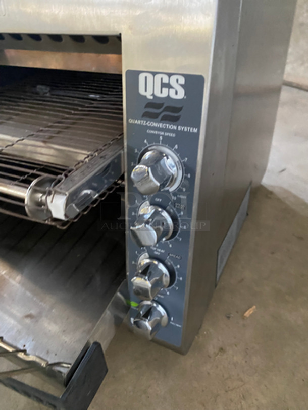Star Commercial Countertop Conveyor Toaster Oven! All Stainless Steel! On Small Legs! Model: QCS280C 208V 60HZ 1 Phase - Image 7 of 8