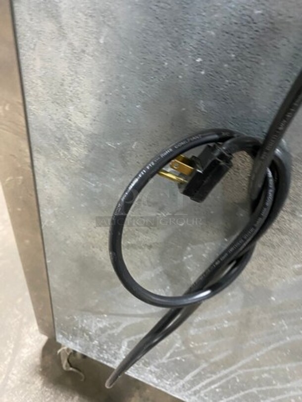 Norlake Commercial 2 Door Reach In Cooler! With Poly Coated Racks! All Stainless Steel! On Casters! WORKING WHEN REMOVED! Model: NR522SSS SN: 11090413 115V 60HZ 1 Phase - Image 9 of 9