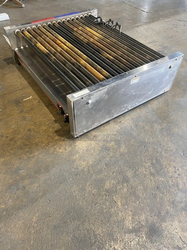 APW Wyott Commercial Countertop Hot Dog Roller Grill! All Stainless Steel! On Legs! Model: HRS755T SN: 8179619120006 208/240V 60HZ 1 Phase - Image 2 of 8