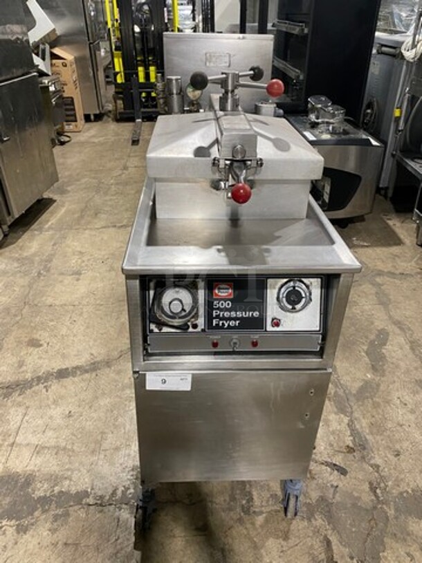 Henny Penny Commercial Electric Powered Pressure Fryer! All Stainless Steel! On Casters! Model: 500 - Image 1 of 10