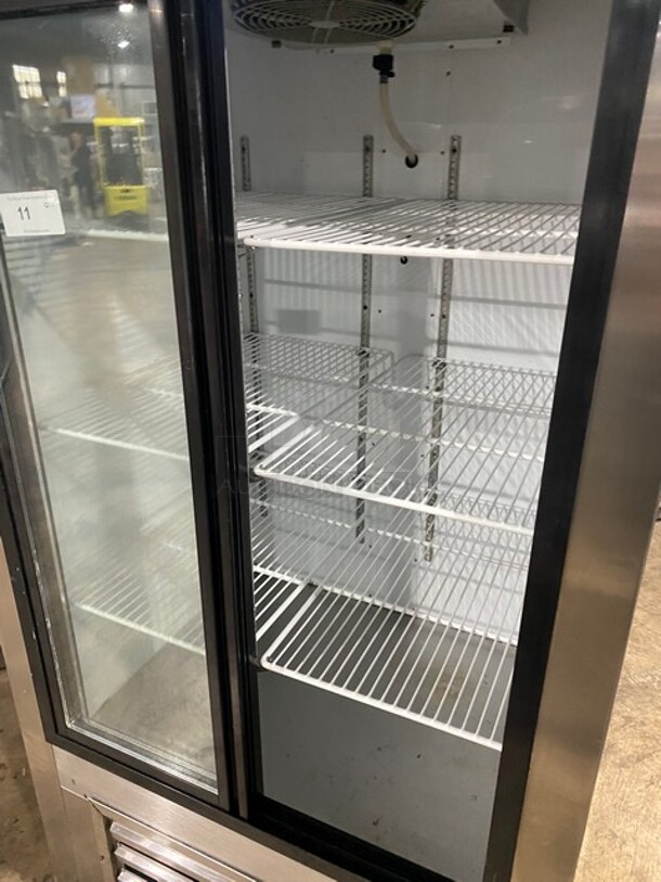 2016 Cooltech Commercial 2 Door Reach In Cooler Merchandiser! With Poly Coated Racks! With View Through Doors! All Stainless Steel! Model CMPH38SG Serial W122615! 120V! - Image 5 of 8