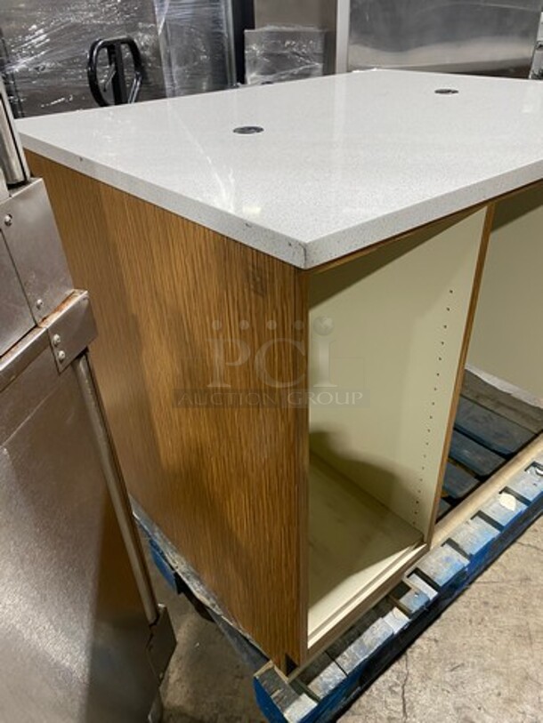 Nice! Well Built! Custom Made Front Counter! With Corian Top! - Image 4 of 7