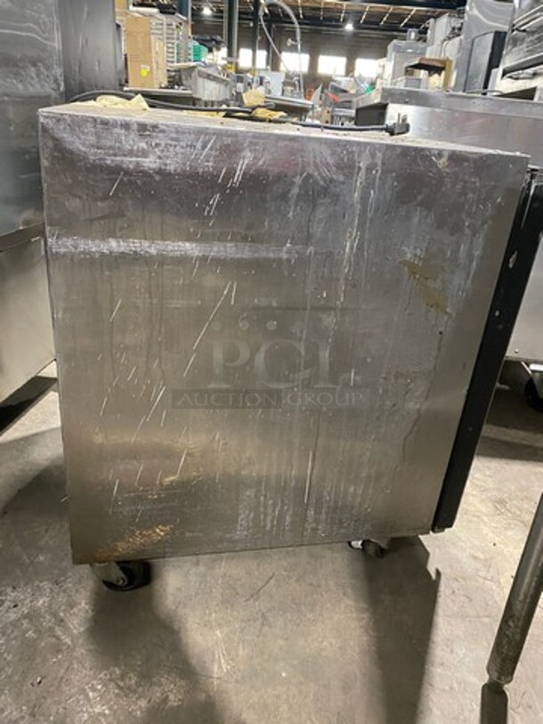 Silver King Commercial Single Door Undercounter Cooler! With Poly Coated Racks! All Stainless Steel! On Casters! WORKING WHEN REMOVED! Model: SKR27A SN: SBBG106686A 115V - Image 4 of 8