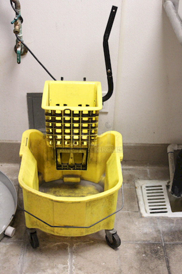 Yellow Mop Bucket 