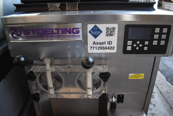 2017 Stoelting SF121-38I2 Stainless Steel Commercial Countertop Air Cooled 2 Flavor w/ Twist Soft Serve Ice Cream Machine. 208-240 Volts, 1 Phase. 22x33x34 - Image 4 of 7