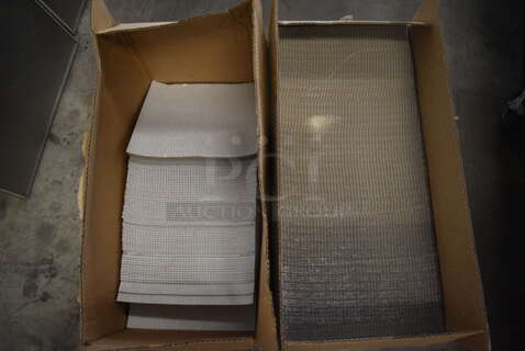 ALL ONE MONEY! Lot of 2 Boxes of Cardboard Pieces for Pizza Boxes. 12x12