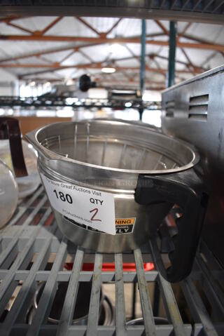 2 Metal Brew Baskets for Iced Tea Machine. 10.5x9x6. 2 Times Your Bid!