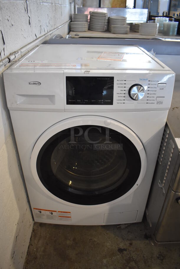 KoolMore FLW-3CWH Metal Front Load Washing Machine. 120 Volts, 1 Phase. 23.5x26x33.5 - Image 1 of 9