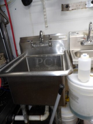 Stainless Steel Single Bay Mop Style Sink.NO FAUCET
12"x18"

**LABOR FOR REMOVAL ADDITIONAL FEE, CONTACT MISSOURI DIVISION FOR LABOR QUOTE OR ADDITIONAL QUESTIONS.