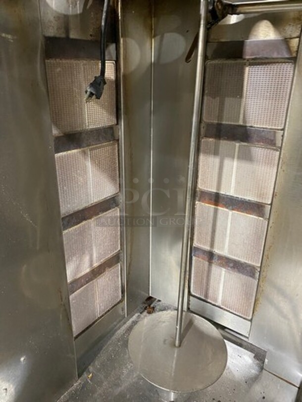 Attias Natural Gas Powered Dual Gyro Machine! All Stainless Steel! WORKING WHEN REMOVED!
 - Image 7 of 11