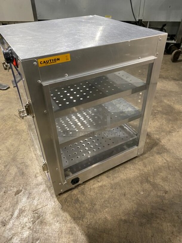 Advance Products Commercial Countertop Electric Powered Heated Food Display Case! Glass All Around! With Rear Access! Stainless Steel Body! - Image 3 of 8