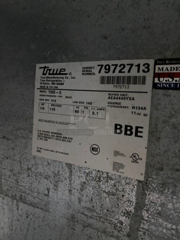 True Commercial Refrigerated Dual Tower Kegerator! With 2 Door Storage Space Underneath! Model: TDD3 SN: 7972713 115V 60HZ 1 Phase - Image 7 of 12