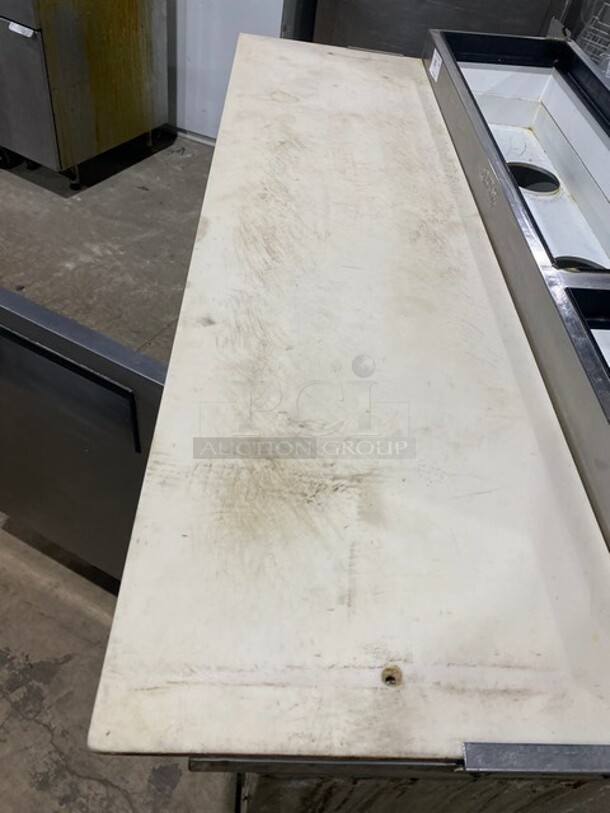 True Commercial Refrigerated Pizza Prep Table! With 2 Door Storage Space Underneath! With Commercial Cutting Board! All Stainless Steel! On Casters! Model: TPP67 SN: 13881450! 115V 1PH! WORKING WHEN REMOVED! - Image 8 of 11
