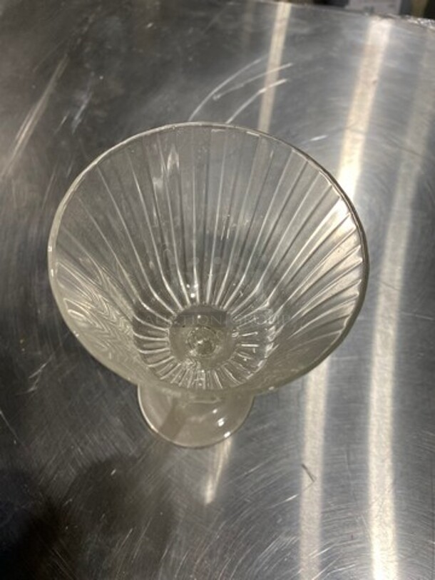 ALL ONE MONEY! Clear Glass Stemmed Drinking Glasses! - Image 3 of 4