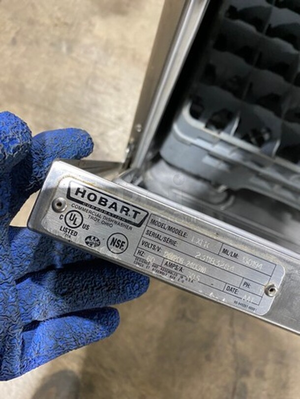 New Body Style Hobart Commercial Under The Counter Heavy Duty Dishwasher! All Stainless Steel! Model: LXER SN: 231183284 120/208V 60HZ 1 Phase - Image 8 of 9