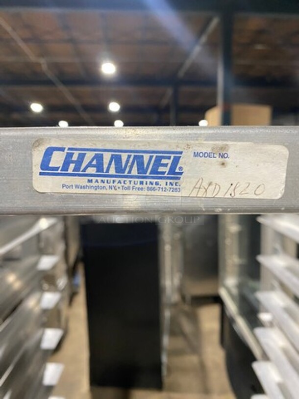 Like New! Channel Metal Welded Heavy Duty Commercial Pan Transport Rack! Model AXD1820 On Casters! - Image 8 of 8