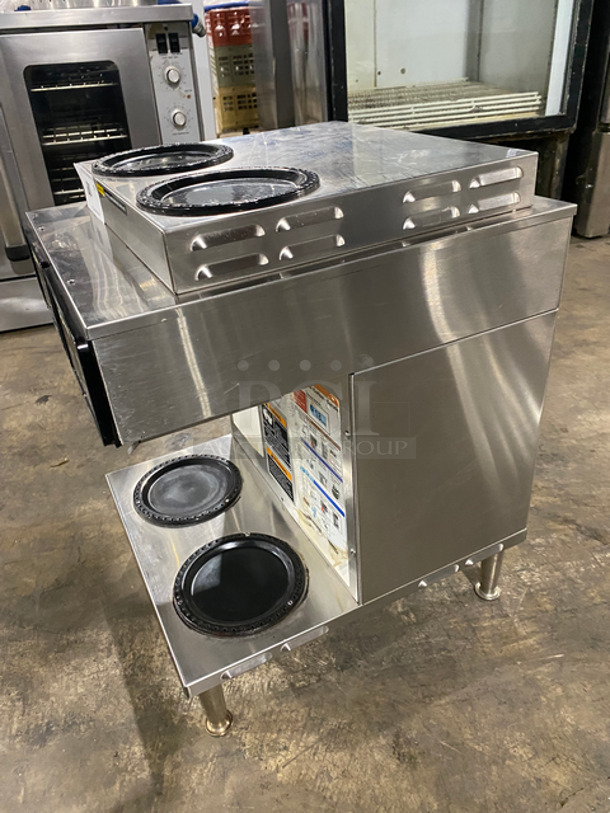 Bunn Commercial Countertop Dual Coffee Machine! With 4 Pot Warmers! All Stainless Steel! On Small Legs! Model: CDBC2/2TWIN SN: TWIN055798 120V 60HZ 1 Phase - Image 2 of 9
