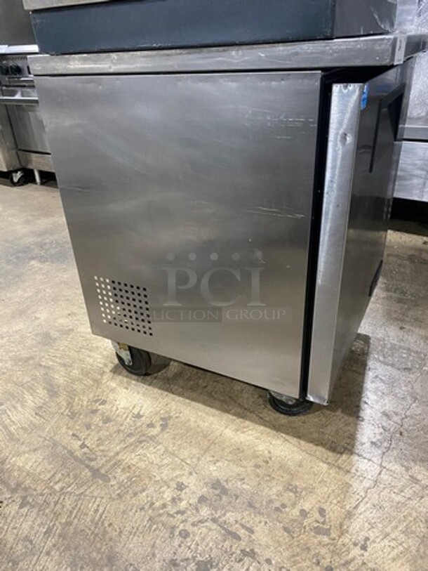 True Commercial Single Door Refrigerated Lowboy/ Worktop Cooler! With Poly Coated Rack! All Stainless Steel! On Casters! Model: TUC27 SN: 7303590 115V 60HZ 1 Phase - Image 2 of 7