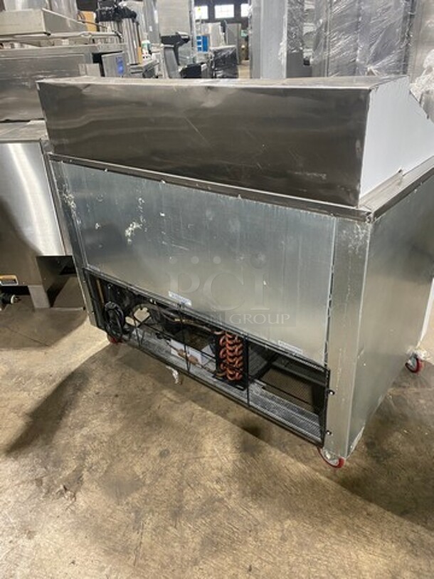Cool Tech Commercial Refrigerated Sandwich Prep Table! With 2 Door Storage Space Underneath! All Stainless Steel! On Casters! Model: CTR48BMB SN: D025421 120V 60HZ 1 Phase - Image 3 of 9