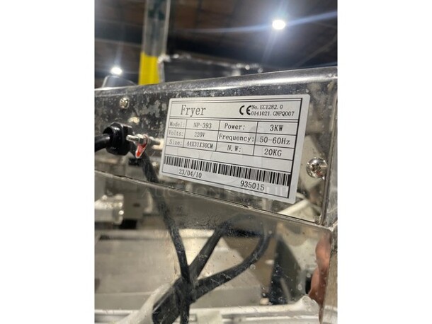 Commercial Corn Dog Frying Machine! All Stainless Steel! Model NP-393 Serial 935015! 220V! - Image 5 of 8