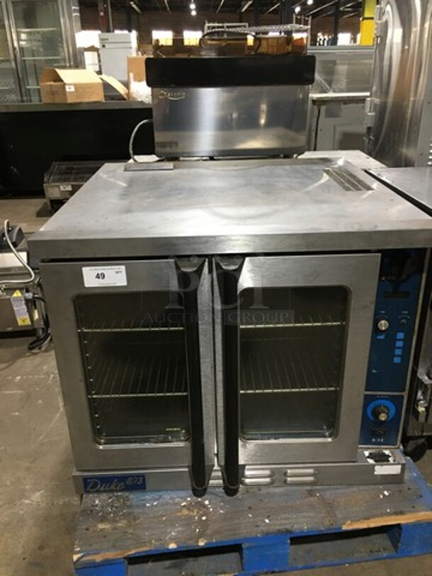 Duke Commercial Natural Gas Powered Convection Oven! With View Through Doors! Metal Oven Racks! All Stainless Steel! Model: 6/13