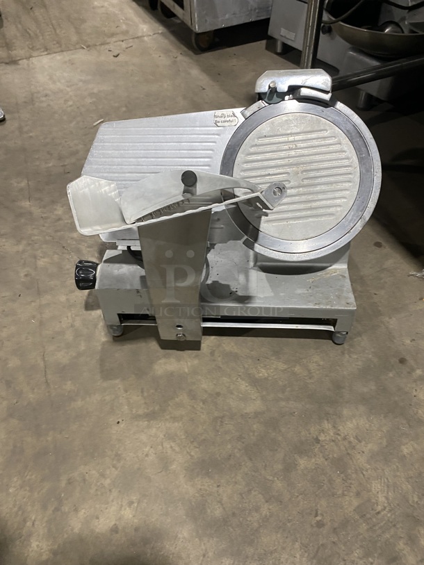 AVANTCO Stainless Steel Commercial Countertop Meat Slicer w/ Blade Sharpener! - Image 3 of 7