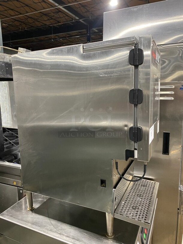 Silver King Commercial Countertop Refrigerated Milk Dispenser! Stainless Steel Body! On Legs! Model: SKECD12-V3-KE1 SN: FPDP304308P 115V  - Image 3 of 9
