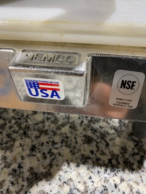 NEW! IN THE BOX! Nemco Commercial Countertop Tomato Slicer! With Commercial Cutting Board! On Small Legs! - Image 8 of 9