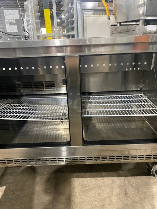 Everest Stainless Steel Sandwich/salad Prep Table! On Casters! MODEL EPBNR3 SN: BPBNR316070026 115V 1PH - Image 5 of 9